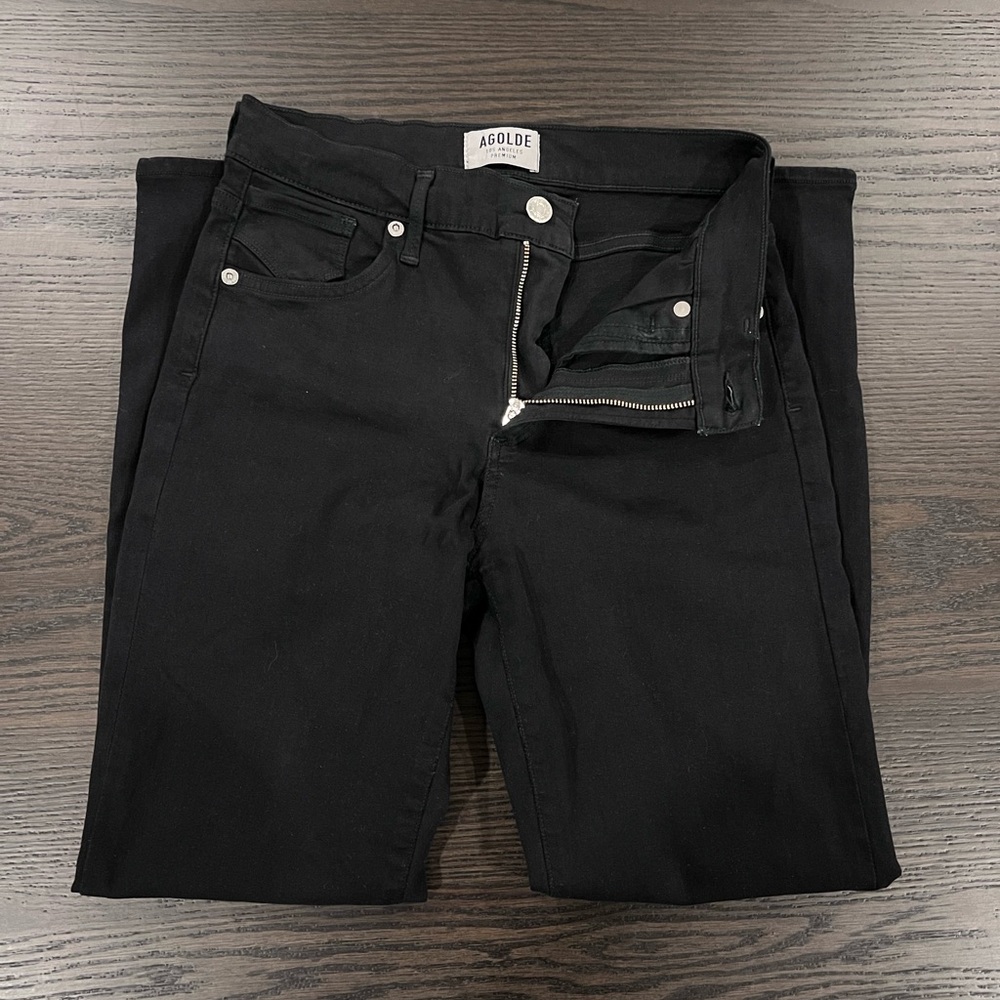 Agolde “Filter Free” Black Skinny Denim Jeans Size 26